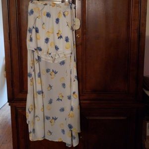 Playful skort (shorts with maxi skirt)